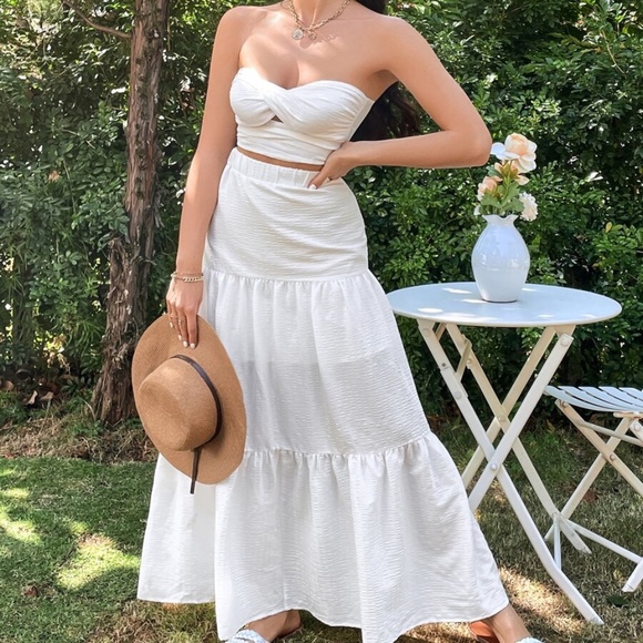 Boho Crop Top Maxi Skirt Set - Picture 4 of 13